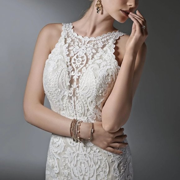 Sottero and Midgley Winifred Bridal Gown Size 10 ALTERED - Picture 3 of 16